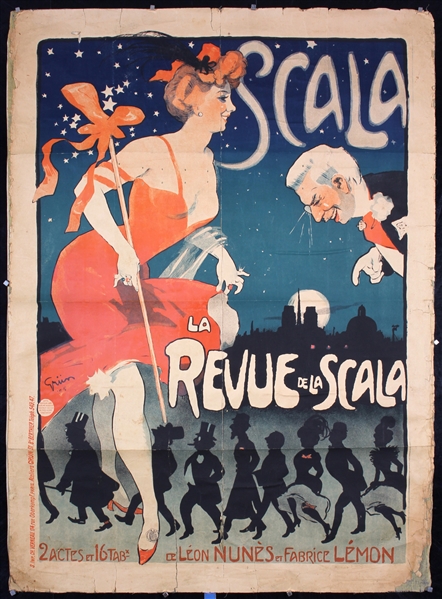 Scala - La Revue de la Scala (Large Version) by Jules Alexandre Grün, 1905