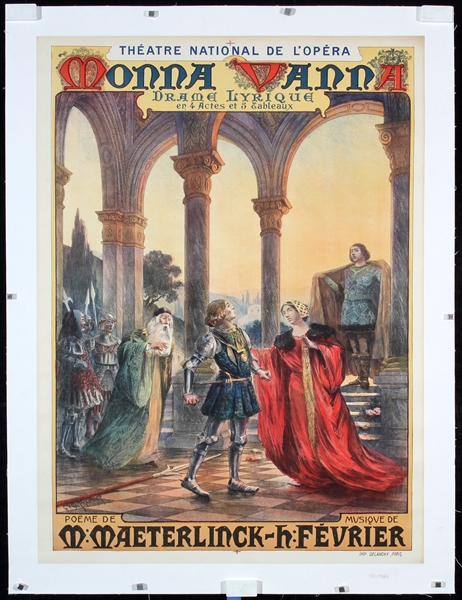 Monna Vanna - Theatre National de lOpera by Gustave Fraipont, 1909