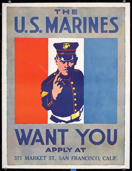 The U.S. Marines Want You by Anonymous - USA, 1917