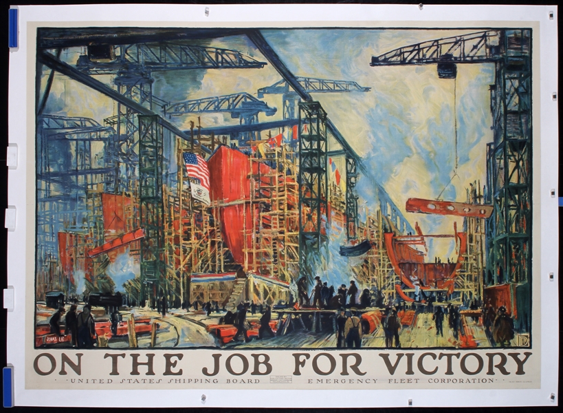 On the Job for Victory by Jonas Lie, ca. 1918