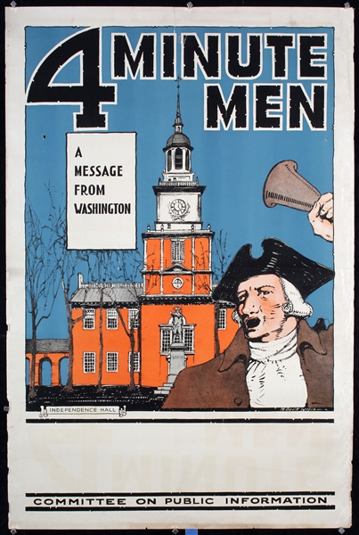 4 Minute Men (3 World War I Posters) by Horace Devitt Welsh, ca. 1918