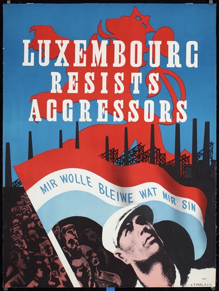 Luxembourg Resists Aggressors by A.T. Peel, ca. 1942