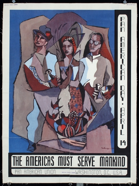 Pan American Day - The Americas Must Serve Mankind by Galloway, 1947