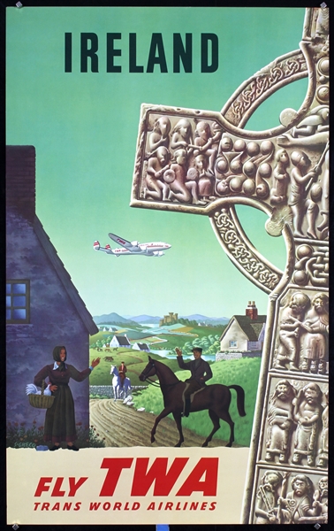 TWA - Ireland by S. Greco, ca. 1955