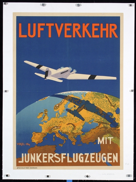 Luftverkehr mit Junkersflugzeugen by Vogel, ca. 1935