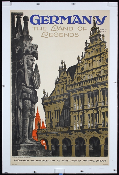 Germany The Land of Legends (Bremen) by Willy Dzubas, 1925