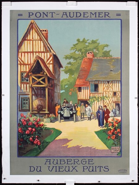 Pont Audemer - Auberge du Vieux Puits by (Charles Halo) Alo, ca. 1922