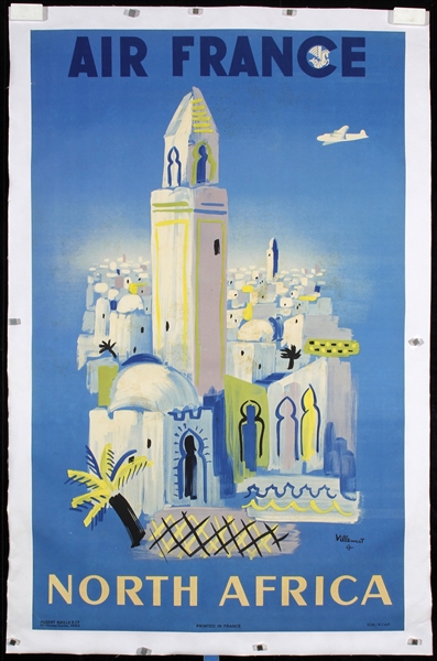 Air France - North Africa by Villemot, 1946