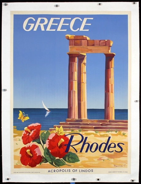 Greece - Rhodes by C. Neuna, ca. 1952