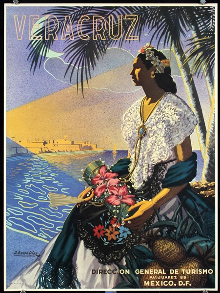 Veracruz by J. Bueno Diaz, ca. 1945