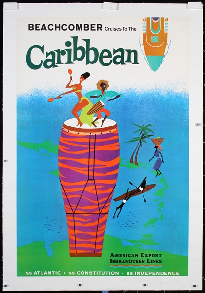 Beachcomber - Cruises to the Caribbean by Anonymous - USA, ca. 1960