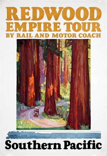 Southern Pacific - Redwood Empire Tour by Maurice Logan, 1933