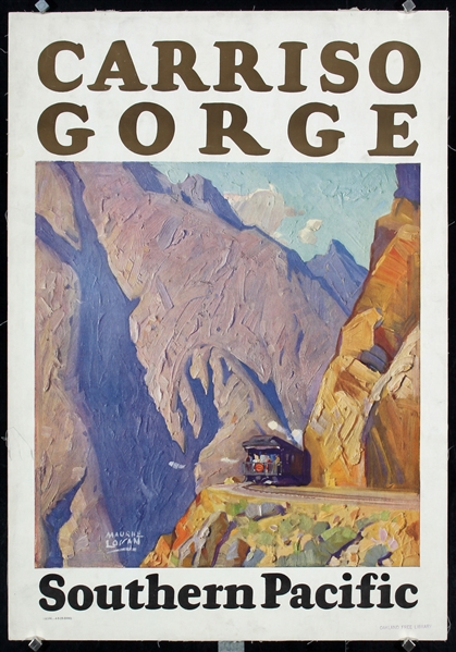 Southern Pacific - Carriso Gorge by Maurice Logan, 1929