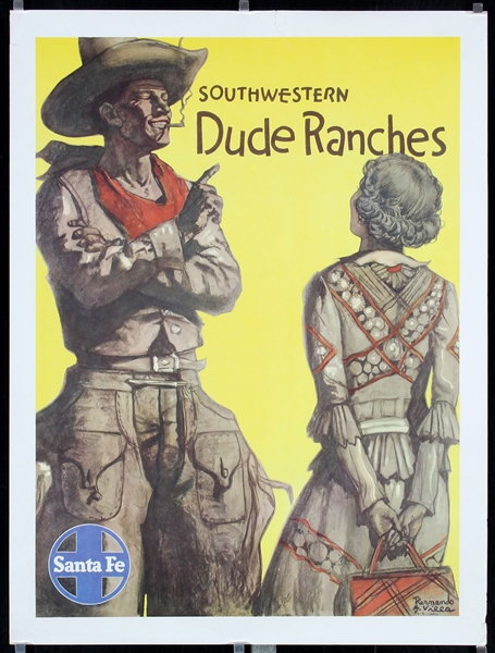 Santa Fe - Southwestern Dude Ranches by Hernando G. Villa, 1948