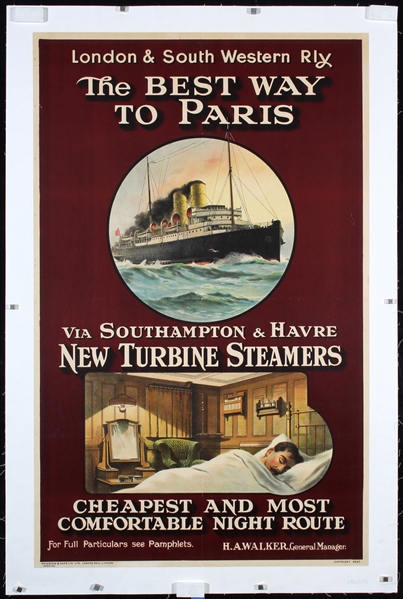 London & South Western Rly - The best way to Paris by Anonymous - Great Britain, ca. 1920