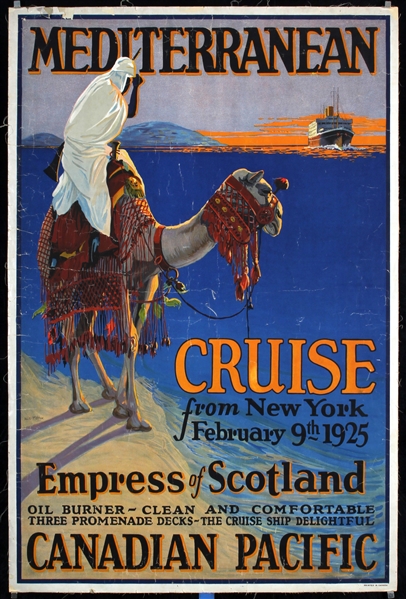 Canadian Pacific - Mediterranean - Cruise from New York by George E. McElroy, 1925