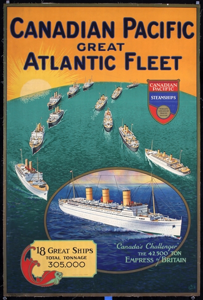 Canadian Pacific - Great Atlantic Fleet by Monogr.  HB, ca. 1932