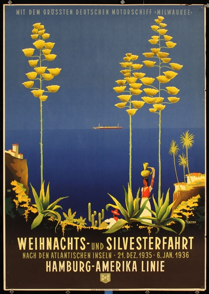 HAPAG - Weihnachts- und Silvesterfahrt by Ottomar Anton, 1935