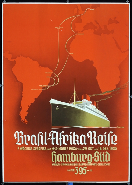 Hamburg-Süd - Brasil-Afrika Reise by Ottomar Anton, 1935