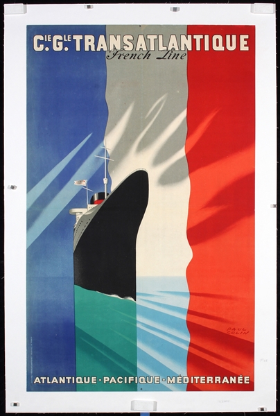 Transatlantique - French Line by Paul Colin, ca. 1950