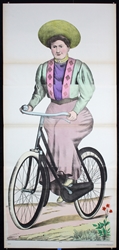 Wissembourg - Woman on Bicycle (#74) by Anonymous, ca. 1888