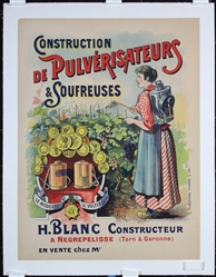 Construction de Pulverisateurs by Anonymous, ca. 1900