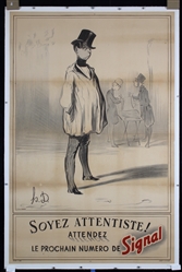 Soyez Attentiste - Signal by Honoré Daumier (daprès), ca. 1910