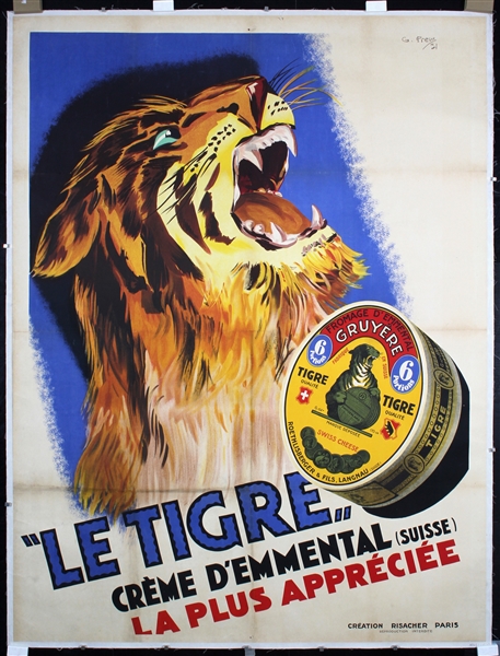 Le Tigre - Gruyere by G. Preux, 1931