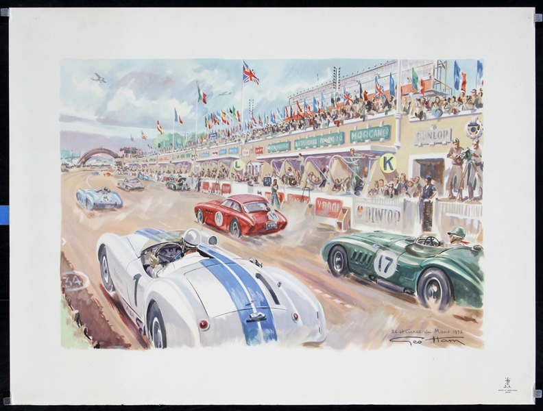 24 Heures Du Mans 1952 by Geo (Georges Hamel) Ham, 1952