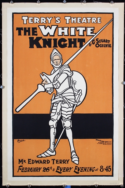 Terrys Theatre - The White Knight by John Hassall, ca. 1895