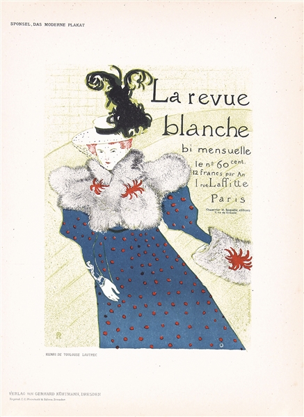 La Revue Blanche (Das Moderne Plakat) by Henri de Toulouse-Lautrec, 1897