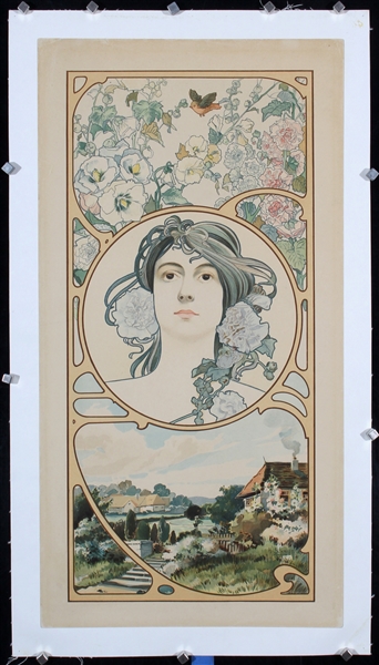 no text (Decorative Panel) by H. Schmidt, ca. 1900