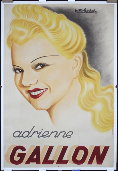 Adrienne Gallon by Gaston Girbal, 1940