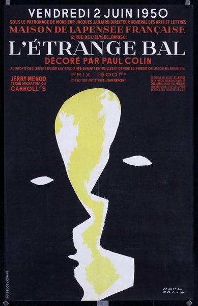 LEtrange Bal - Decore par Paul Colin by Paul Emile Colin, 1950