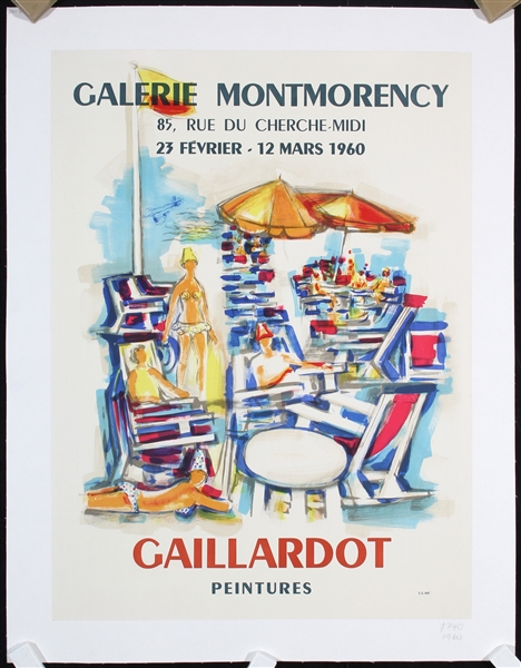 Galerie Montmorency - Gaillardot (2 Posters) by Pierre Gaillardot, 1960