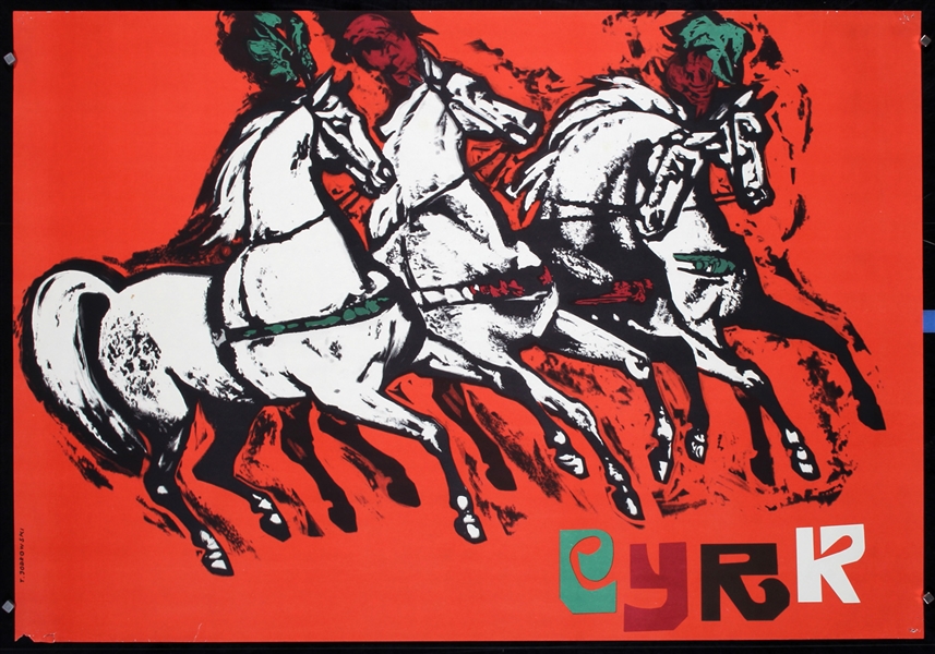 Cyrk (2 Posters) by Tadeusz Jodlowski, ca. 1970