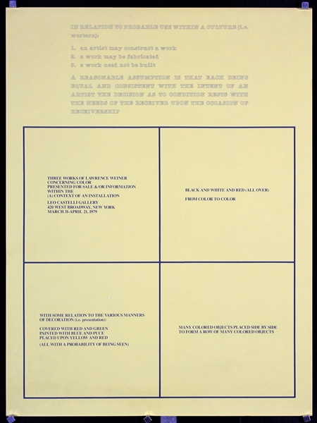 In relation to probable use within a culture by Lawrence Charles Weiner, 1979