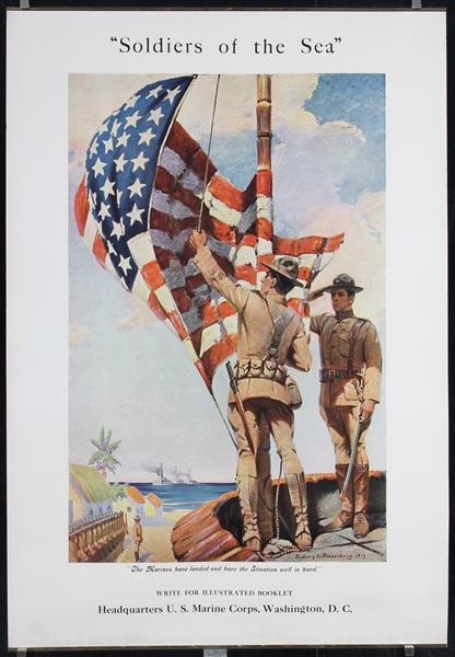 Soldiers of the Sea - U.S. Marine Corps by Sidney H. Riesenberg, 1913