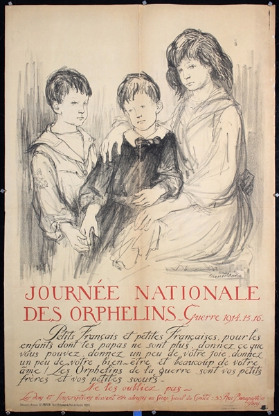 Jornee Nationale des Orphelins by Bernard Naudin, ca. 1917