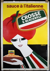 Crosse & Blackwell - sauce a litalienne (Large Version) by Bernhard Villemot, ca. 1980