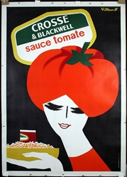 Crosse & Blackwell - sauce tomate (Large Version) by Bernhard Villemot, ca. 1980