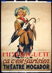 Mistinguett - Theatre Mogador by Jean Dominique van Caulaert, 1937