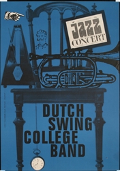 Dutch Swing College Band by Hans + Kieser Michel, ca. 1960