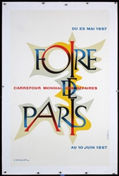 Foire de Paris by Cassandre (Adolphe Mouron), 1957