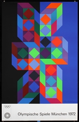 Olympische Spiele München by Victor Vasarely, 1972