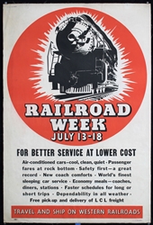 Railroad Week - Western Railroads by Anonymous, ca. 1933