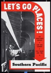 Southern Pacific - Lets Go Places by Anonymous - USA, ca. 1938