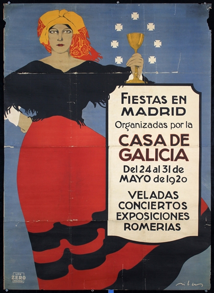 Fiestas en Madrid by illegible Signature, 1920