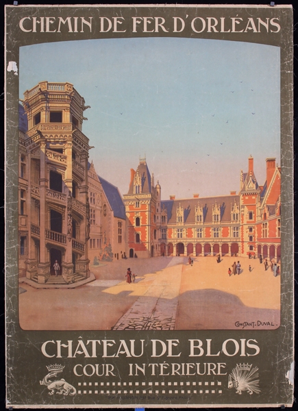 Chateau de Blois by Constant Leon Duval, ca. 1922