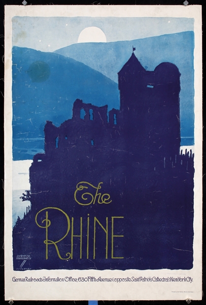 The Rhine by Ludwig Hohlwein, 1925